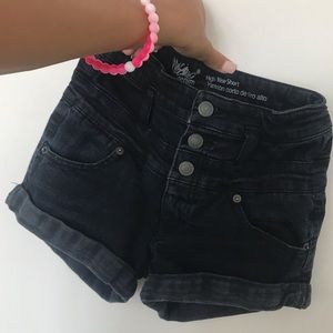 Black High Waisted Shorts